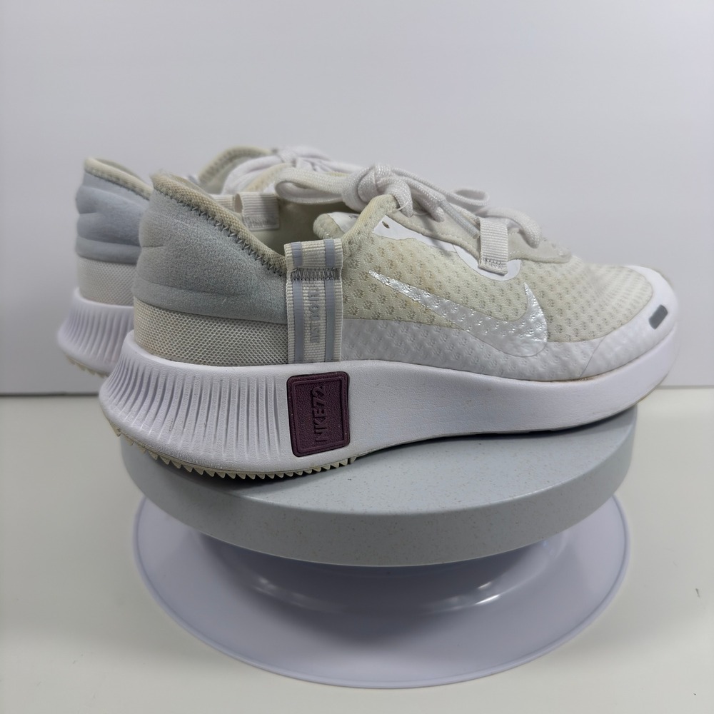 Nike Repel Womens Running Shoes White Silver Burgundy Reflective Sneakers 9 - Picture 8 of 16